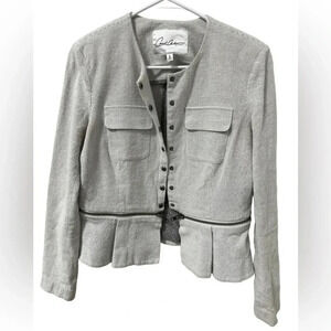 Carol Anderson Zipper Jacket, Button Closure,‎ Size 6, Cotton Polyester, cabi
